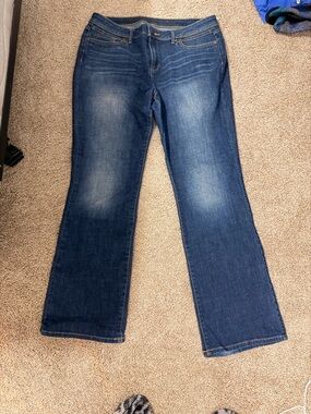 Vera Wang Women's Dark Blue Bootcut Jeans - Classic Stretch Denim